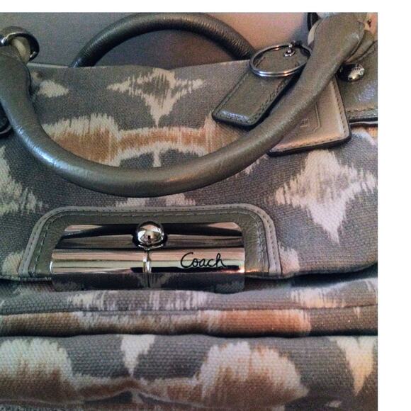 Coach Kristin Op Art i-Cat Handbag Shoulder Bag Clean - Picture 9 of 12